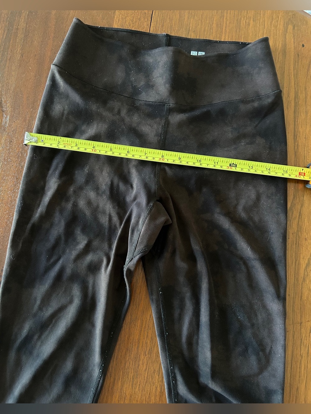 Uniqlo Brown Black Tie Dye UV Protection Leggings